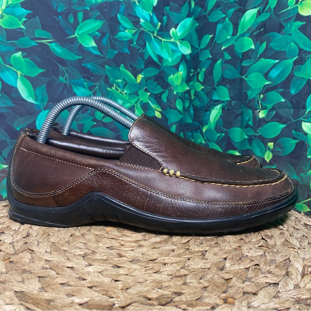 Cole haan tucker Venetian brown leather slip on loafers